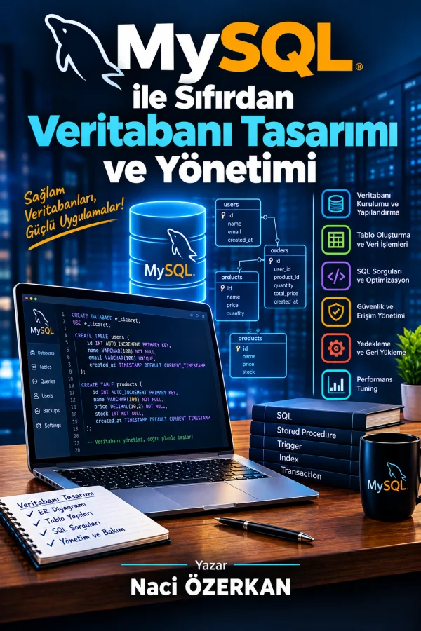 MySQL ile Sıfırdan Veritabanı Tasarımı ve Yönetimi